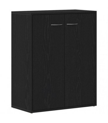 vidaXL Sideboard Black Oak 60x30x75 cm Engineered Wood