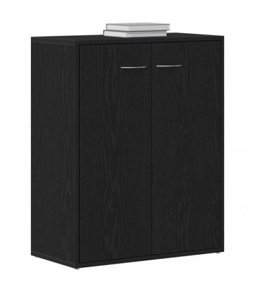 vidaXL Sideboard Black Oak 60x30x75 cm Engineered Wood