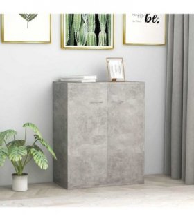 vidaXL Sideboard Concrete Grey 60x30x75 cm Engineered Wood
