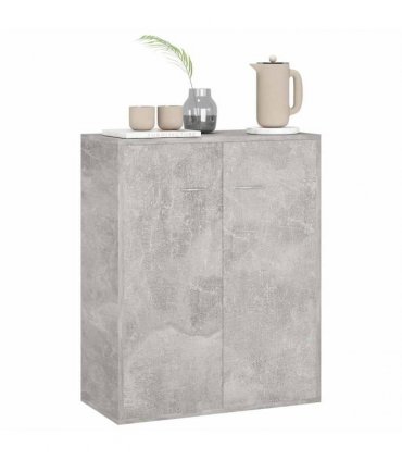 vidaXL Sideboard Concrete Grey 60x30x75 cm Engineered Wood