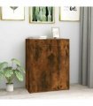 vidaXL Sideboard Smoked Oak 60x30x75 cm Engineered Wood