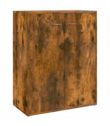 vidaXL Sideboard Smoked Oak 60x30x75 cm Engineered Wood