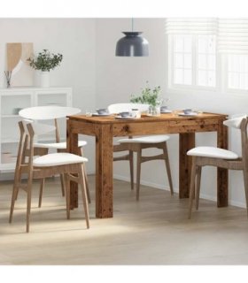 vidaXL Dining Table Old Wood 120x60x76 cm Engineered Wood — V0672023281
