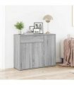 vidaXL Sideboard Grey Sonoma 88x30x70 cm Engineered Wood
