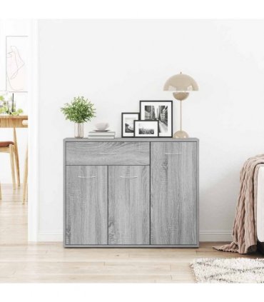 vidaXL Sideboard Grey Sonoma 88x30x70 cm Engineered Wood