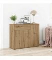 vidaXL Sideboard Artisan Oak 88x30x70 cm Engineered Wood — Colour: artisian oak