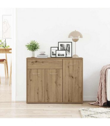 vidaXL Sideboard Artisan Oak 88x30x70 cm Engineered Wood — Colour: artisian oak