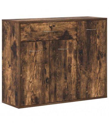 vidaXL Sideboard Smoked Oak 88x30x70 cm Engineered Wood