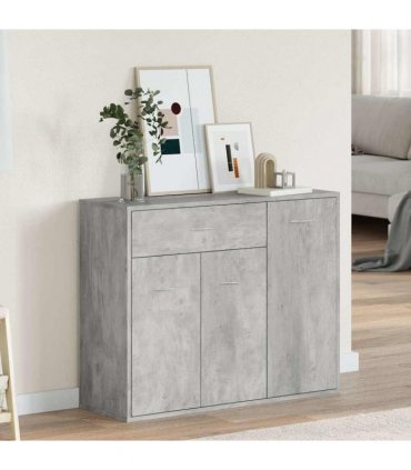 vidaXL Sideboard Concrete Grey 88x30x70 cm Engineered Wood