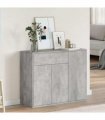 vidaXL Sideboard Concrete Grey 88x30x70 cm Engineered Wood