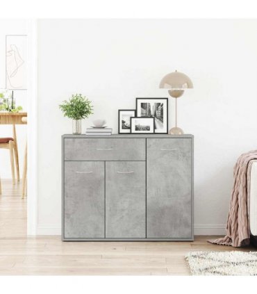 vidaXL Sideboard Concrete Grey 88x30x70 cm Engineered Wood