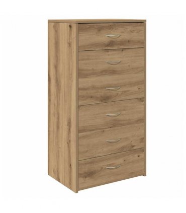 vidaXL Sideboard with 6 Drawers Artisan Oak 50x34x96 cm Engineered Wood
