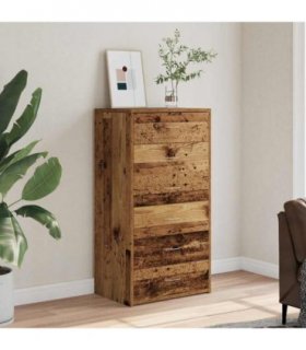 vidaXL Sideboard with 6 Drawers Old Wood 50x34x96 cm Engineered Wood