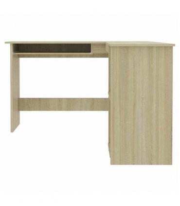 vidaXL L-Shaped Corner Desk Sonoma Oak 120x140x75 cm Engineered Wood
