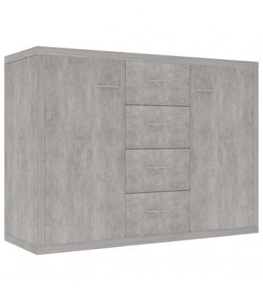 vidaXL Sideboard Concrete Grey 88x30x65 cm Engineered Wood