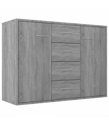 vidaXL Sideboard Grey Sonoma 88x30x65 cm Engineered Wood