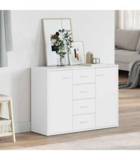 vidaXL Sideboard White 88x30x65 cm Engineered Wood