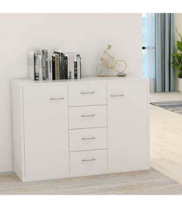 vidaXL Sideboard White 88x30x65 cm Engineered Wood