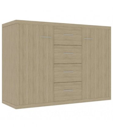 vidaXL Sideboard Sonoma Oak 88x30x65 cm Engineered Wood