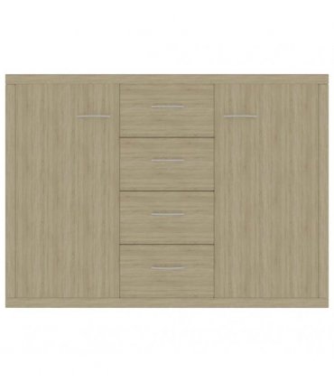 vidaXL Sideboard Sonoma Oak 88x30x65 cm Engineered Wood