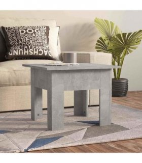 vidaXL Coffee Table Concrete Grey 55x55x42 cm Engineered Wood — Size: 55 x 55 x 42 cm