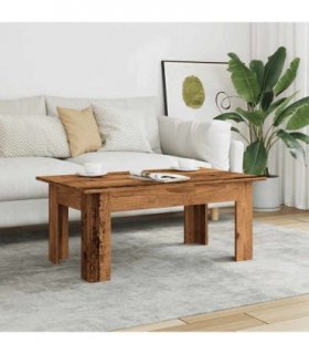 vidaXL Coffee Table Old Wood 100x60x42 cm Engineered Wood — Size: 100 x 60 x 42 cm