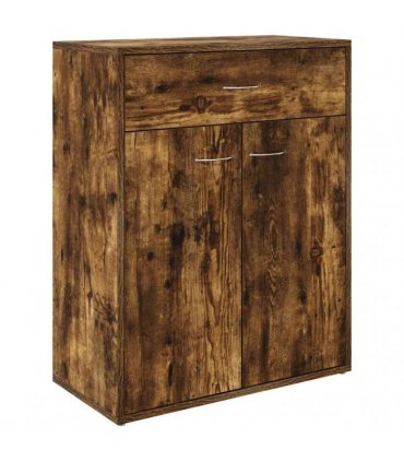 vidaXL Sideboard Smoked Oak 60x30x75 cm Engineered Wood — V0672023361