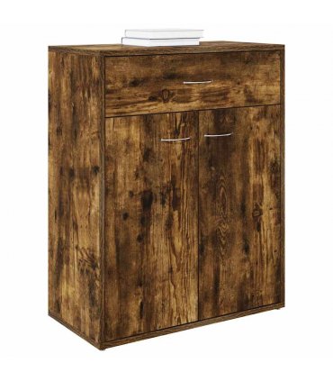 vidaXL Sideboard Smoked Oak 60x30x75 cm Engineered Wood — V0672023361