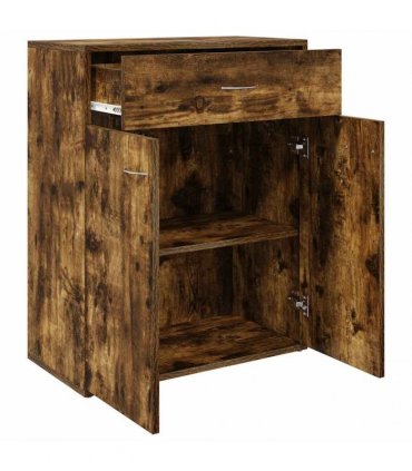 vidaXL Sideboard Smoked Oak 60x30x75 cm Engineered Wood — V0672023361
