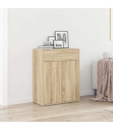 vidaXL Sideboard Sonoma Oak 60x30x75 cm Engineered Wood — V0672023366