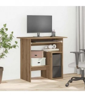 vidaXL Desk Artisan Oak 80x45x74 cm Engineered Wood