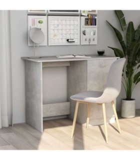 vidaXL Desk Concrete Grey 100x50x76 cm Engineered Wood — V0672023415