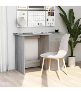 vidaXL Desk Grey Sonoma 100x50x76 cm Engineered Wood — V0672023418