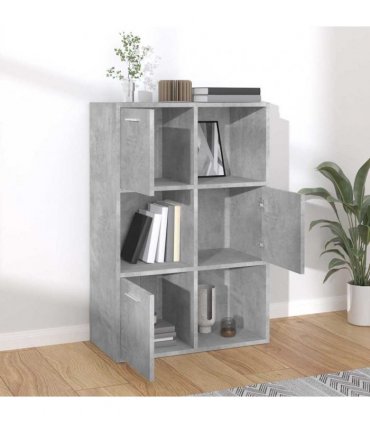 vidaXL Storage Cabinet | Concrete Grey | Engineered Wood | Medium