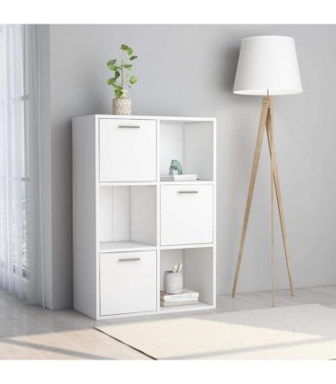 vidaXL Storage Cabinet White 60x29.5x90 cm Engineered Wood