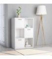 vidaXL Storage Cabinet White 60x29.5x90 cm Engineered Wood