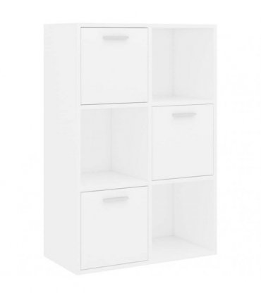 vidaXL Storage Cabinet White 60x29.5x90 cm Engineered Wood