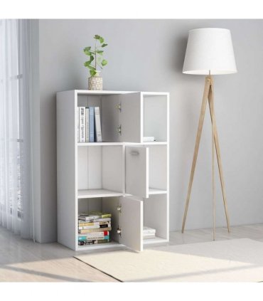 vidaXL Storage Cabinet White 60x29.5x90 cm Engineered Wood