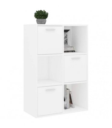vidaXL Storage Cabinet White 60x29.5x90 cm Engineered Wood
