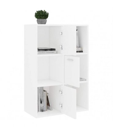 vidaXL Storage Cabinet White 60x29.5x90 cm Engineered Wood