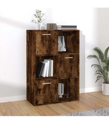 vidaXL Storage Cabinet | Smoked Oak | Engineered wood | Medium | Storage Cabinet