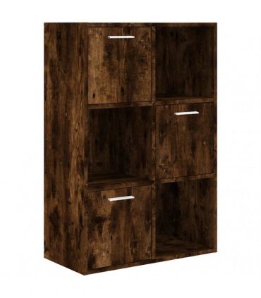 vidaXL Storage Cabinet | Smoked Oak | Engineered wood | Medium | Storage Cabinet
