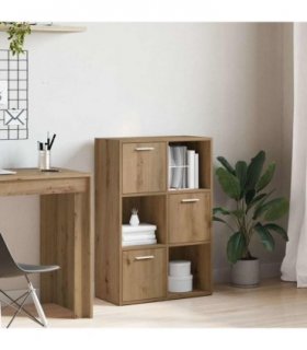 vidaXL Bookshelf Artisan Oak 60.5x30x90 cm Engineered Wood