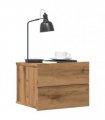 vidaXL Wall-mounted Bedside Cabinets 2 pcs Artisan Oak 40x32x30 cm — Size: 40x30x30 cm