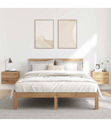 vidaXL Wall-mounted Bedside Cabinets 2 pcs Artisan Oak 40x32x30 cm — Size: 40x30x30 cm