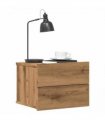 vidaXL Wall-mounted Bedside Cabinet Artisan Oak 40x32x30 cm — Size: 40x30x30 cm