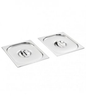 Lids for GN 1/2 Pan 2 pcs Stainless Steel