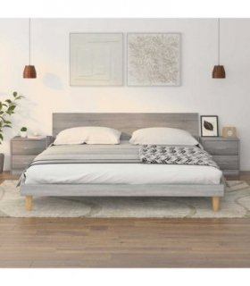 vidaXL Bedside Cabinets 2 pcs Grey Sonoma 40x30x40 cm Engineered Wood
