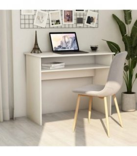 vidaXL Desk White 90x50x74 cm Engineered Wood