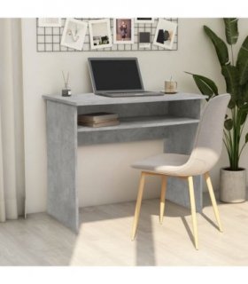 vidaXL Desk Concrete Grey 90x50x74 cm Engineered Wood